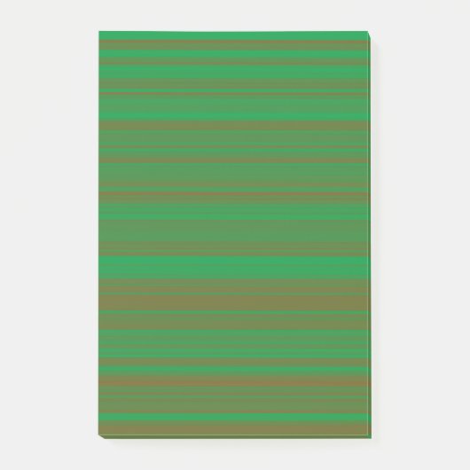 Post-it® Rayures Vert Marron (Devant)
