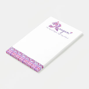 Post-it® Reagan nom R personnalisé signifiant message il no