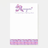 Post-it® Reagan nom R personnalisé signifiant message il no (Devant)