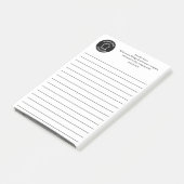 Post-it® Real Estate Business Logo Custom Lined Realtor (Incliné)