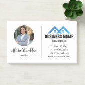 Post-it® Realtor Modern Blue Real Estate Agent Photo  (Bureau)