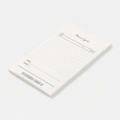 Post-it® Réception des notes postérieures à l'IT Réception  (Incliné)