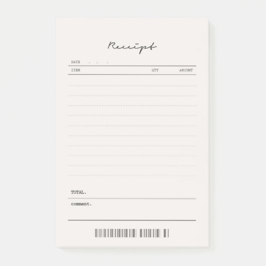 Post-it® Réception des notes postérieures à l'IT Réception  (Devant)