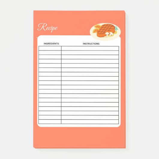POST-IT® RECETTE (Devant)