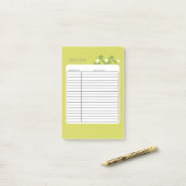 POST-IT® RECETTE (Sur un bureau)