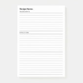 Post-it® Recette (Devant)