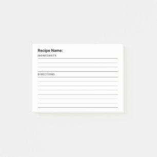 Post-it® Recette