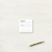 Post-it® Recette (Sur un bureau)