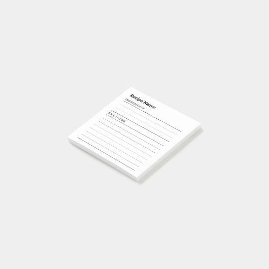 Post-it® Recette (Incliné)