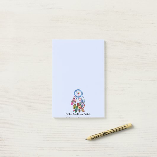 Post-it® Receveur magnifique de rêve d'arc-en-ciel (Sur un bureau)