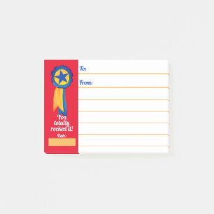 Post-it® Reconnaissance de l'employé vous rock ruban award
