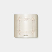 Post-it® Rectangle doré Fleurs Dimonées brillantes (Devant)