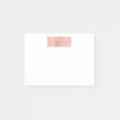 Post-it® Rectangle en poudre or rose Rose Luxe (Devant)