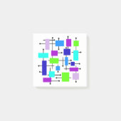 Post-it® Rectangles atomiques cool (Devant)