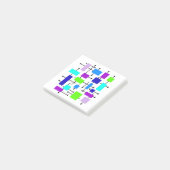 Post-it® Rectangles atomiques cool (Incliné)