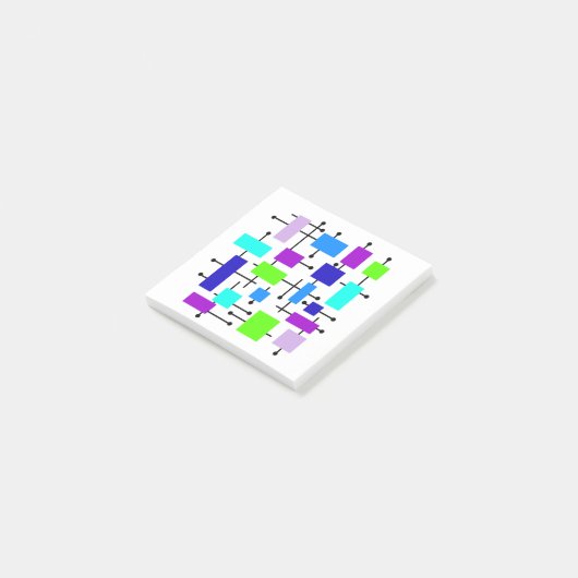 Post-it® Rectangles atomiques cool (Incliné)