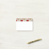 Post-it® Rectangles de Noël Boho (Sur un bureau)