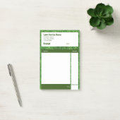 Post-it® Reçu de vente de services de pelouse entreprise ve (Bureau)