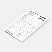 Post-it® Reçus de facture de vente, petit pad de paiement p (Incliné)
