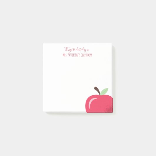 Post-it® Red Apple Part Enseignant Petites notes post-it (Devant)