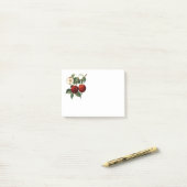 Post-it® Red Apples Botanical Teacher Name 4x3 (Sur un bureau)