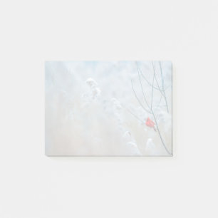 Post-it® Red Cardinal dans Winter Nature Photo de Christmas