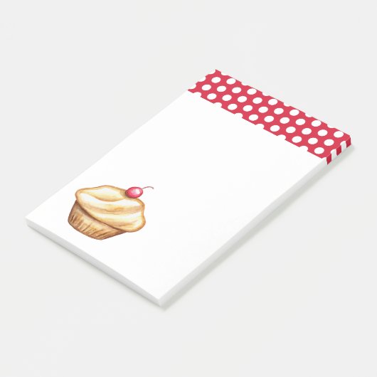 Post-it® Red Cherry Cupcake Post It Notes (Incliné)