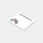 Post-it® Red dirt bike motorcycle (Incliné)