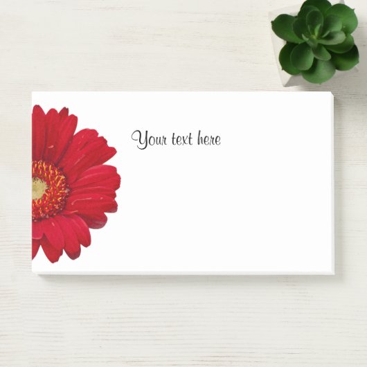 Post-it® Red Gerbera Daisy Modèle (Bureau)