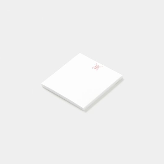 Post-it® Red Ghost Dance Buffalo ligne de notes blanches (Incliné)