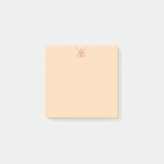 Post-it® Red Ghost Dance Buffalo ligne tonneau (Devant)