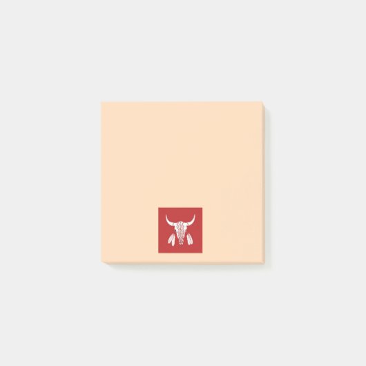 Post-it® Red Ghost Dance Buffalo tonneaux de notes (Devant)
