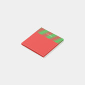 Post-it® Red Green Stripes Personnalisé 3x3 Publier les not (Incliné)