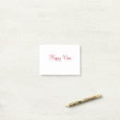 Post-it® Red happy vibes vacances simple minimum calligraph (Sur un bureau)