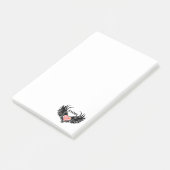 Post-it® Red heart angel black wings (Incliné)