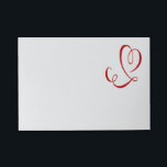 Post-it® Red Heart Love Post It - Mariage, engagé, nuptial<br><div class="desc">Ajoutez un peu d'amour à votre journée avec ce mignon et rouge note collante. Chaque note présente un coeur rouge dessiné à la main avec un tourbillon fantaisiste surmonté d'un arrière - plan blanc immaculé. Les billets Lovebird Post-it® sont très pratiques, car il semble que nous avons toujours besoin de...</div>