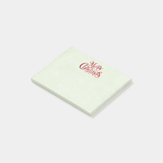 Post-it® Red Joyeux Noël Typographie Festive Police (Incliné)