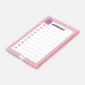 Post-it® Red Polka Dot Red Wine Diamond IMPORTANT (Incliné)