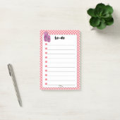 Post-it® Red Polka Dot Red Wine Diamonds TO-DO (Bureau)
