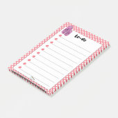 Post-it® Red Polka Dot Red Wine Diamonds TO-DO (Incliné)