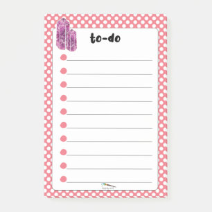 Post-it® Red Polka Dot Red Wine Diamonds TO-DO