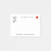 Post-it® Red pomme drôle de typographie citation nom du pro (Devant)