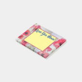 Post-it® Red Poppy Love You maman Post It Notes (Incliné)