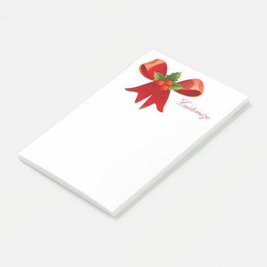 Post-it® Red Ribbon Holly Thunder_Cove (Incliné)