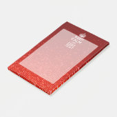 Post-it® Red Sensation Restez calme et ayez votre texte (Incliné)