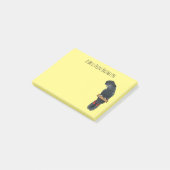 Post-it® Red-tailed black cockatoo bird cartoon (Incliné)