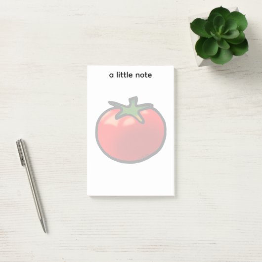 Post-it® Red Tomato Whimsical Custom Art (Bureau)