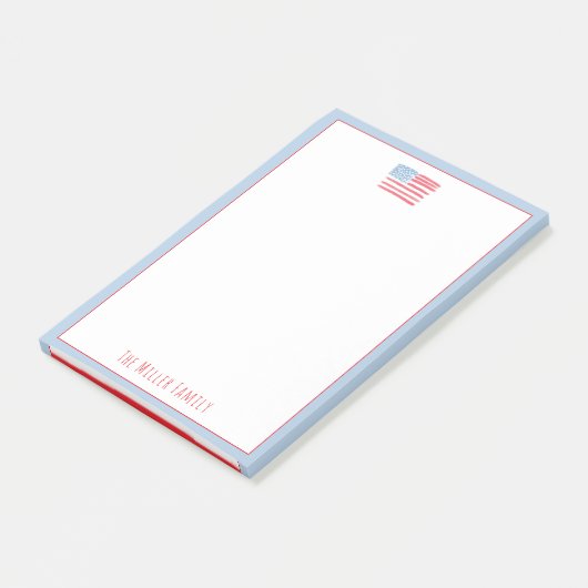 Post-it® Red, White and Blue Family Notepad (Incliné)