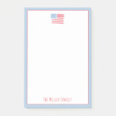 Post-it® Red, White and Blue Family Notepad (Devant)