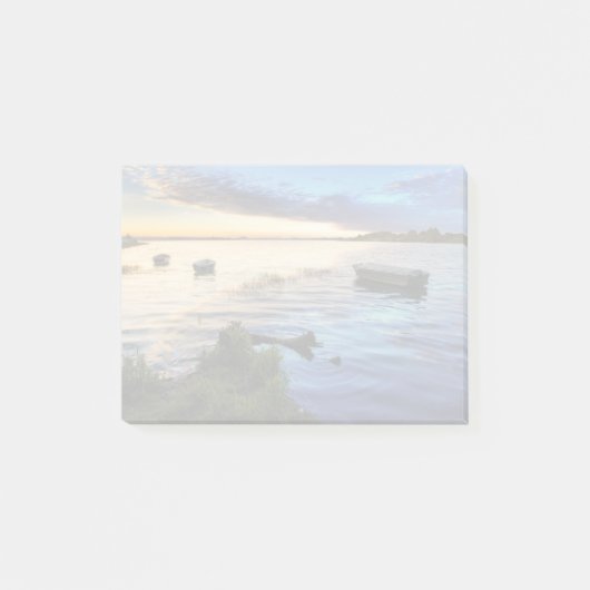 Post-it® Réflexion Des Bateaux De Voile Du Coucher Du Solei (Devant)